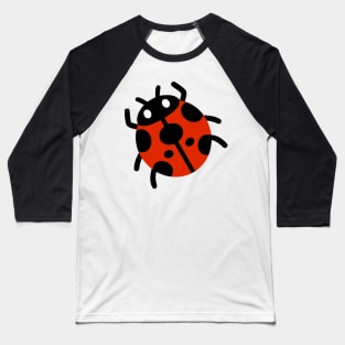 Ladybug Emoticon Baseball T-Shirt